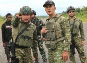 Pangkodau III Dampingi Pangkogabwilhan III Tinjau Pos Pasgat Manggelum