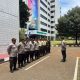 Kanit Sabhara Pimpin Apel Pengamanan Unjuk Rasa di Kemenag RI, Tegakkan Tugas dengan Humanis
